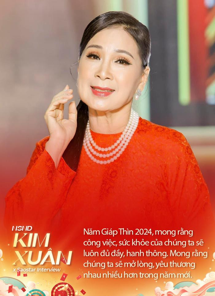 NSND Kim Xuân, MONO, Hà An Huy và loạt sao Việt chúc Tết độc giả SAOstar Ảnh 1