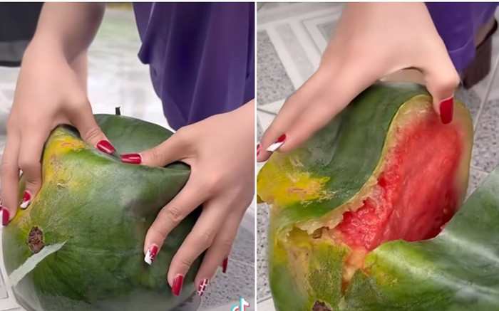 Mua dưa hấu về để trên bàn thờ ngày Tết, người phụ nữ phát hiện dấu hiệu bất thường sau 1 ngày Ảnh 2