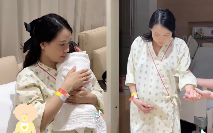 Sam tung Vlog ghi lại hành trình 'vượt cạn' sinh hai nhóc tỳ đầu lòng Ảnh 2