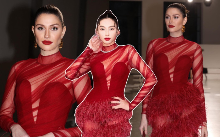 Hoa hậu đẹp nhất thế giới diện lại váy của Thùy Tiên Ảnh 2