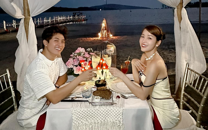 Puka xinh như cô dâu, ngỡ được Gin Tuấn Kiệt cầu hôn lần nữa ở bãi biển Phú Quốc Ảnh 2