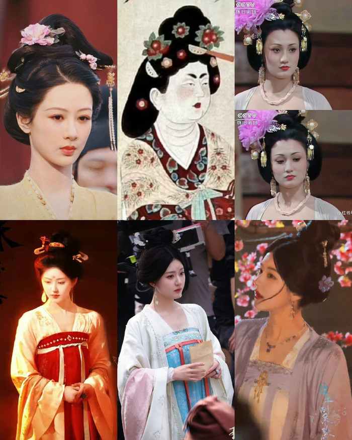 Thời Đường, phụ nữ hiếm khi đeo khuyên tai. Trong khi đó, nhân vật của Triệu Lộ Tư lại thường xuyên gắn liền với phụ kiện này.&nbsp;