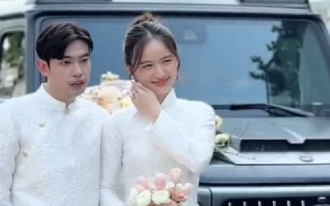 Chồng thiếu gia của hotgirl Mai Tây có biểu cảm lạ trong ngày cưới, người quen phải lên tiếng 'giải vây' Ảnh 2