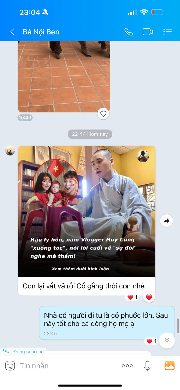 Vợ cũ Huy Cung lên tiếng đính chính 1 điều khi chồng đi tu, tiết lộ tin nhắn đặc biệt với mẹ chồng Ảnh 4
