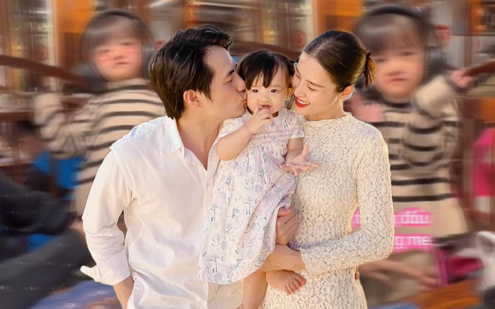 Đang đi ăn, con gái Đông Nhi bỗng đứng lên ghế có hành động khiến ai cũng ngỡ ngàng Ảnh 2