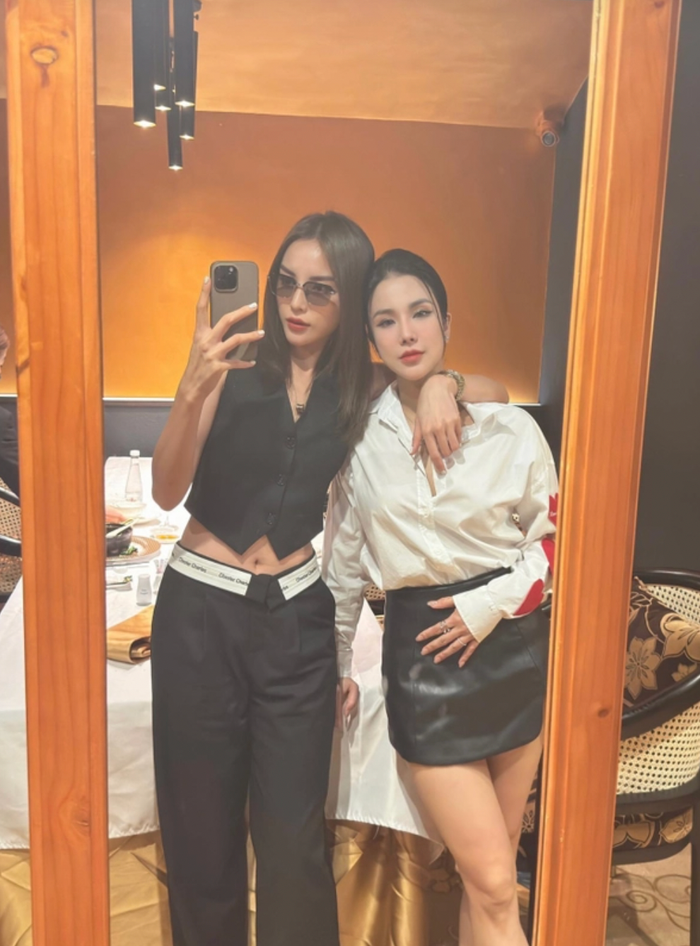 Trong dịp Tết Nguyên đán 2024, Kỳ Duyên tụ tập ăn uống cùng Diệp Lâm Anh.