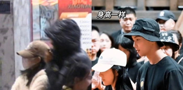 Triệu Lộ Tư bị bắt gặp đi ăn cùng một người bí ẩn khá giống Ngô Lỗi. Chênh lệch chiều cao giữa hai thời điểm chụp cũng khá tương đồng. 