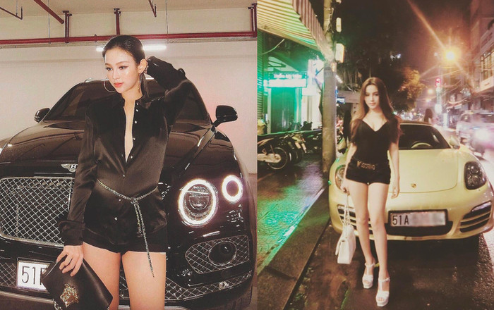 Huyền Baby di chuyển bằng loạt siêu xe tiền tỷ.