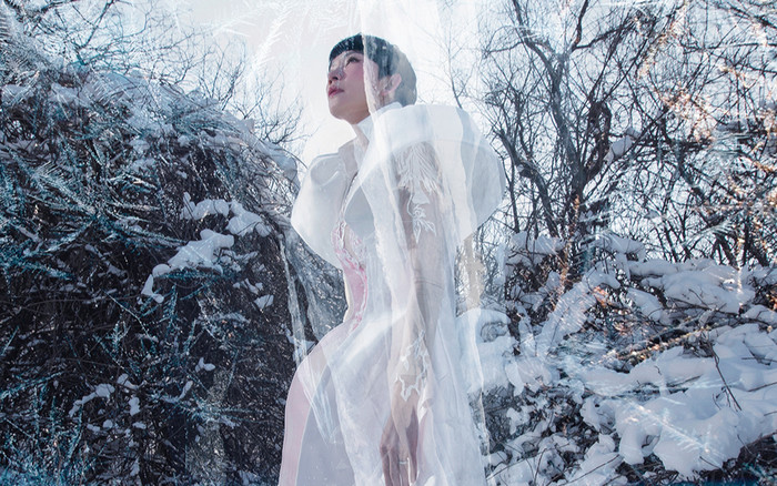 Siêu mẫu Xuân Lan đầu tư tiền tỷ cho bộ ảnh thời trang dưới tuyết Ảnh 2