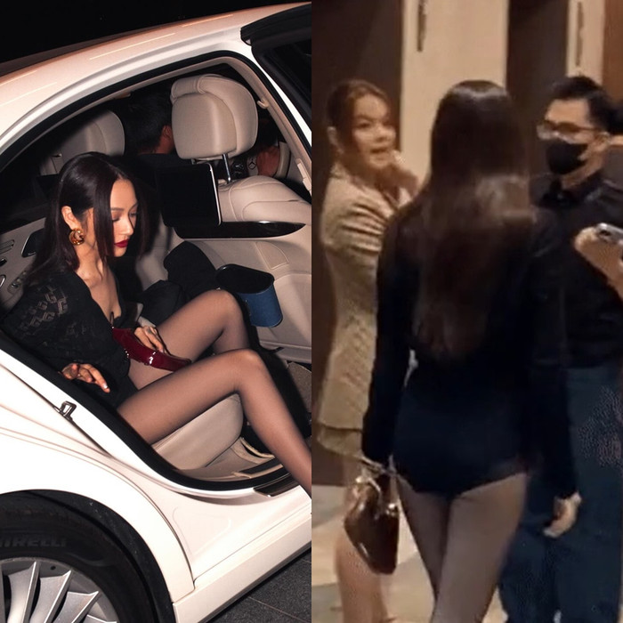 Bảo Anh cúi chào Phạm Quỳnh Anh khi đụng mặt ở sự kiện, rồi di chuyển đến khu vực khác.