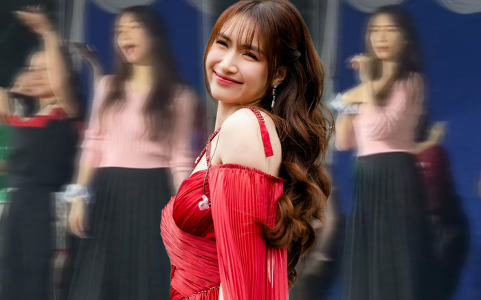 Hòa Minzy mặt mộc tập văn nghệ tại quê nhà, nhan sắc cam thường ra sao? Ảnh 2