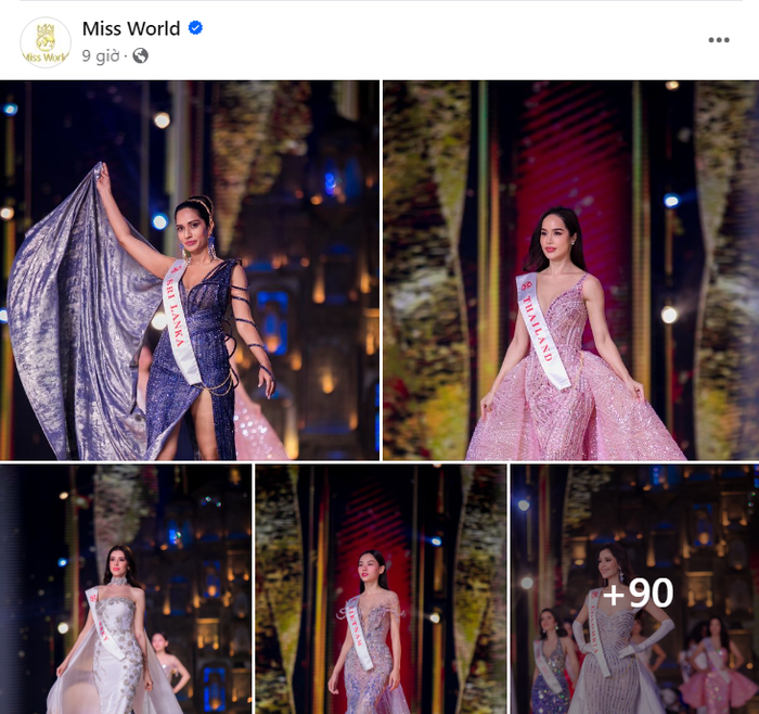 Đã hơn 1 tuần trôi qua, kể từ đêm đăng quang của người dẹp Czech Republic - Krystyna Pyszková, song sức hút cuộc thi Miss World 2023 vẫn chưa hạ thiệt. Mới đây trên các nền tảng mạng xã hội, BTC cùng nhiều trang truyền thông quốc tế đã đăng tải loạt ảnh mãn nhãn được ghi lại tại sân khấu chung kết (09/03). Trong đó, khung ảnh tỏa sáng của đại diện Việt Nam - Huỳnh Nguyễn Mai Phương đặc biệt nhận được sự chú ý từ fan sắc đẹp. Ảnh Miss World