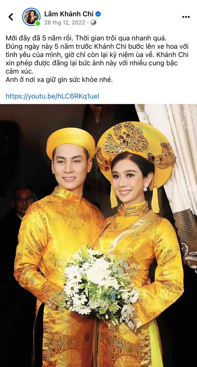 Hình ảnh này được Lâm Khánh Chi đăng tải vào năm 2022.