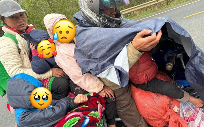 Cái kết đẹp cho gia đình 7 người đèo nhau trên xe máy đi tìm đường mưu sinh giữa tiết trời giá rét Ảnh 2