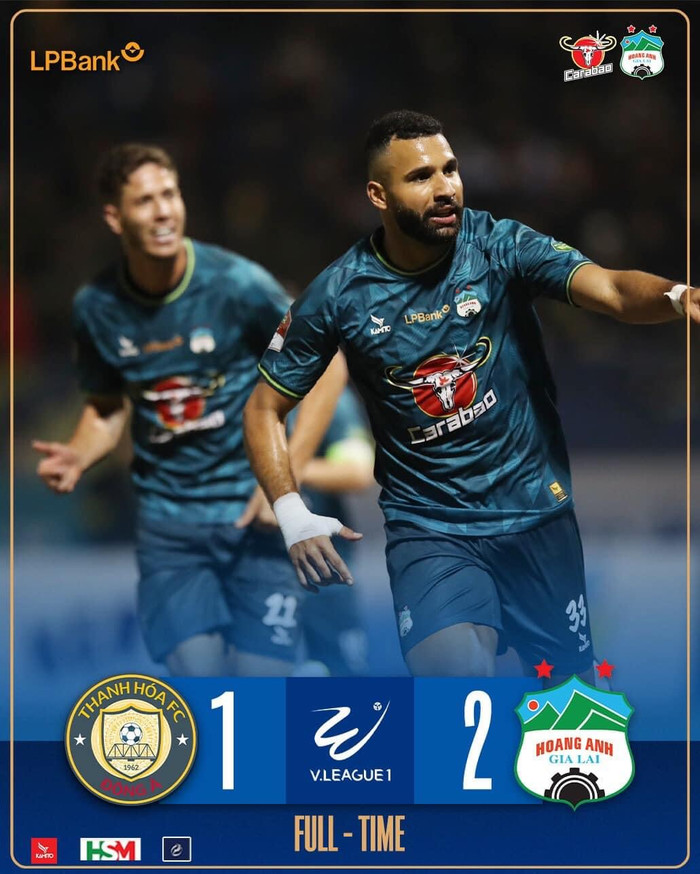 HAGL đã xuất sắc hạ Thanh Hoá 2-1 để thoát khỏi vị trí cuối bảng. Ảnh: HAGL