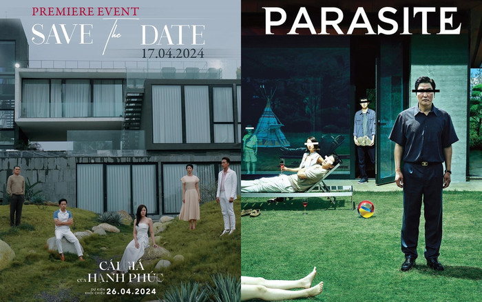 Sự trùng hợp trong poster phim Cái Giá Của Hạnh Phúc và Ký Sinh Trùng. 