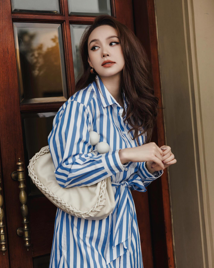 Nhan sắc của Minh Hằng ngày càng 'lên hương' rõ rệt sau khi sinh quý tử. Ảnh: FBNV