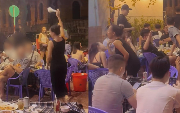 Nữ ca sĩ nổi tiếng showbiz Việt bị bắt gặp 'quậy nát' quán nhậu, nhiều khách đứng hình Ảnh 2