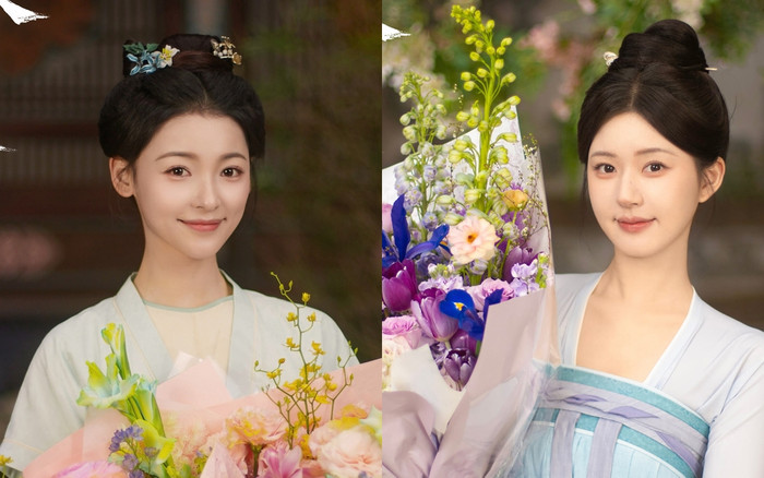 Được biết, vai diễn của Thượng Tân Nguyệt trong Rèm Ngọc Châu Sa (tên khác: Châu Liêm Ngọc Mạc) là Việt Vân Tụ, em gái của nữ chính. 