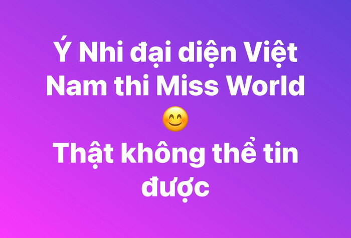 Cộng đồng mạng “dậy sóng” tranh cãi việc Hoa hậu Ý Nhi đại diện Việt Nam thi Miss World 2025 Ảnh 1