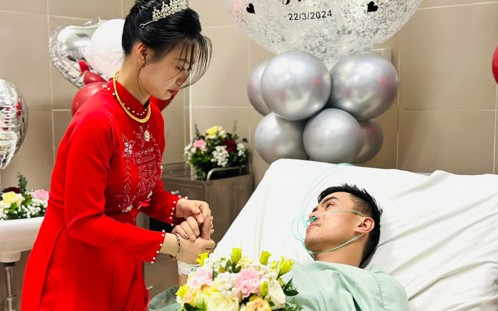 Đám cưới đặc biệt trên giường bệnh ở Lạng Sơn: Chú rể mắc bệnh nặng vẫn không từ bỏ hy vọng sống Ảnh 2