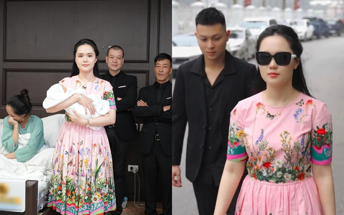 Vợ Duy Mạnh dát đồ hiệu, dẫn vệ sĩ vào bệnh viện thăm khiến chị gái cười suýt bục vết mổ Ảnh 2