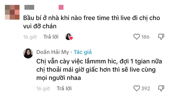 Doãn Hải My cho biết thời gian sắp tới sẽ chia sẻ thêm về cuộc sống đời tư tới người hâm mộ. Ảnh: Chụp màn hình