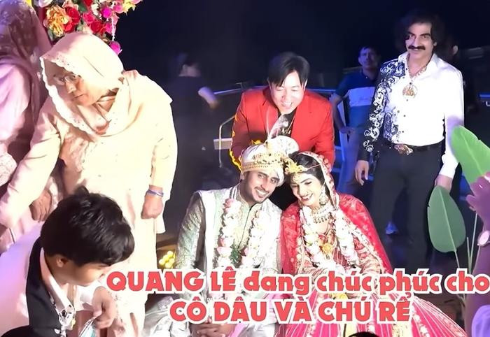 Quang Lê đi đám cưới ở Ấn Độ, chúc phúc nhưng cô dâu chú rể chỉ 'cười trừ' Ảnh 3