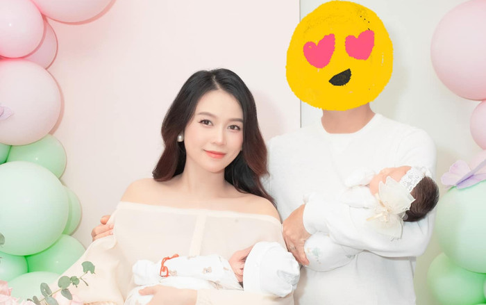 Sam tổ chức tiệc đầy tháng cho cặp song sinh, chồng xuất hiện theo cách quen thuộc Ảnh 2