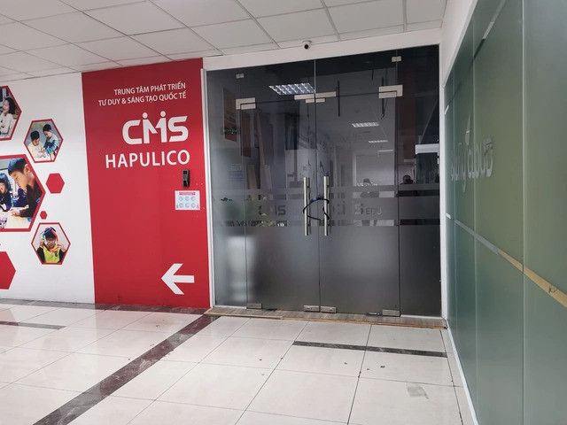 Trung tâm CMS Edu ở tòa nhà Hapulico (phố Vũ Trọng Phụng, quận Thanh Xuân, Hà Nội) không còn dấu hiệu hoạt động.
