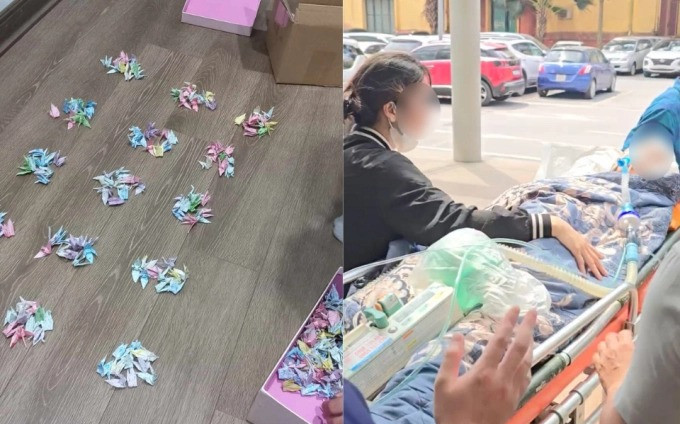 1000 con hạc giấy và ước mong điều kỳ diệu sẽ đến với nam sinh lớp 8 bị đánh chấn thương sọ não Ảnh 2