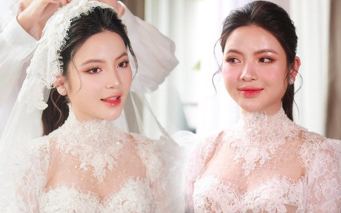 Nhan sắc Chu Thanh Huyền trong ngày trọng đại khác lạ qua camera thường Ảnh 2