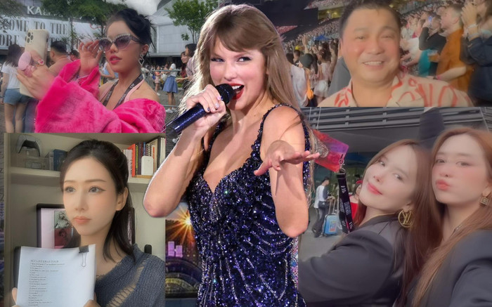 Lý Hùng, Thiều Bảo Trâm, Min,... và muôn kiểu 'đu show' Taylor Swift của sao Việt Ảnh 2