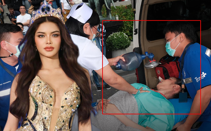 Thí sinh nhập cuộc Miss Grand Thailand bằng xe cứu thương Ảnh 2