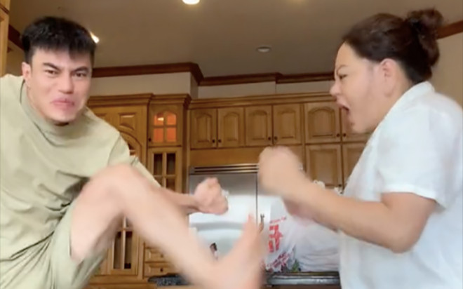 Lộ clip Lê Dương Bảo Lâm và Lê Giang 'đánh nhau' ở Mỹ Ảnh 2