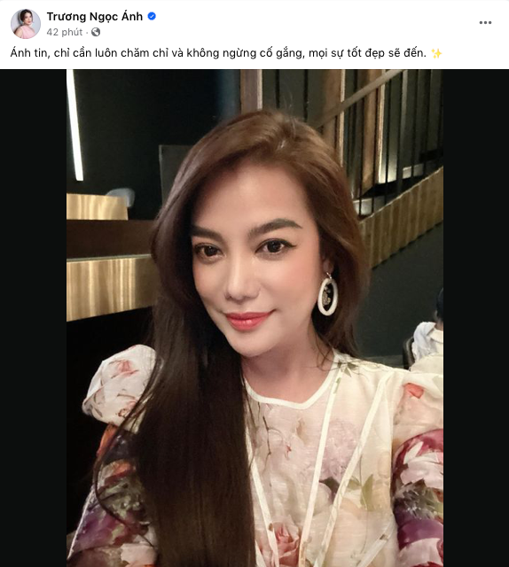 Bài đăng của Trương Ngọc Ánh tối 30/3.