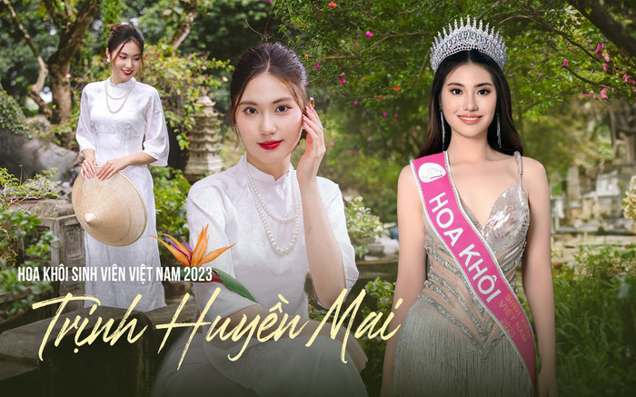 Hoa khôi Sinh viên Việt Nam 2023 Trịnh Huyền Mai: 'Người đẹp và đại gia không có gì là xấu' Ảnh 2