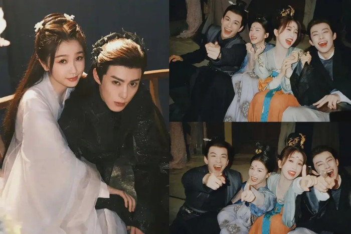 Những bức hình hậu trường của hai bộ phim được chụp theo phong cách giống nhau. 