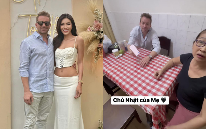 Minh Tú để bạn trai ngoại quốc gặp mẹ ruột, trò chuyện ra sao khi bất đồng ngôn ngữ? Ảnh 2