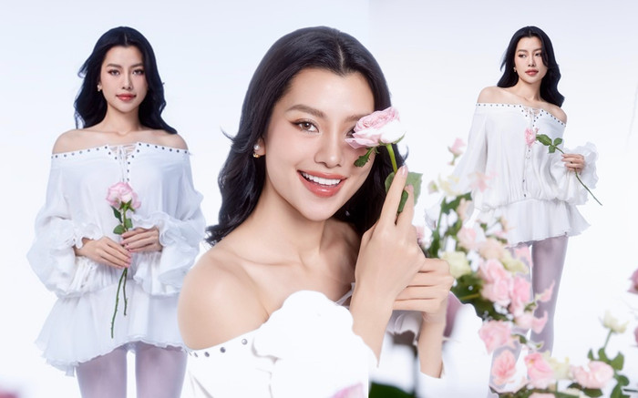 Á hậu Hoàn vũ Việt Nam Hoàng Nhung khoe nhan sắc yêu kiều trong bộ ảnh đón sinh nhật tuổi 28 Ảnh 2