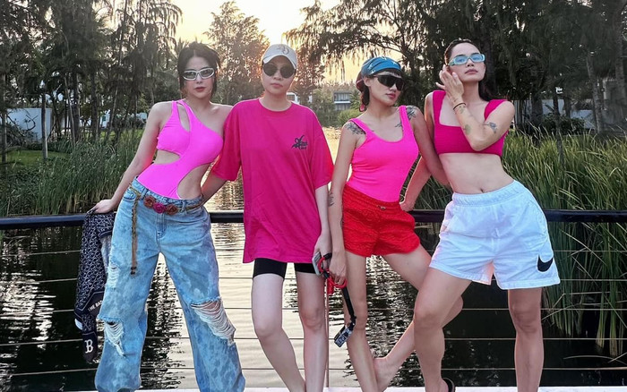 Đàm Thu Trang gặp gỡ hội bạn thân giới siêu giàu, 'bội thu' visual trong 1 khung ảnh Ảnh 2