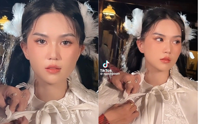 Ngọc Trinh trang điểm kiểu Douyin, nhận về diện mạo lạ lẫm khó tin Ảnh 2