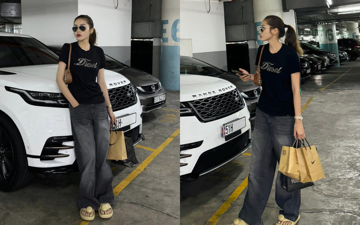 Kỳ Duyên lái xế hộp 5 tỷ đi mua sắm nhưng nhìn xuống chân mà 'hú hồn' Ảnh 2