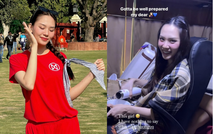 Người đẹp Singapore phản ứng gì khi thấy Hoa hậu Mai Phương nấu mỳ tôm trên xe? Ảnh 2