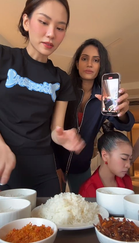 Hoa hậu Mai Phương trổ tài 'nữ công gia chánh' mời các Hoa hậu quốc tế ăn bữa cơm đậm chất Việt Nam. Ảnh: Instagram hn.maiphuong99