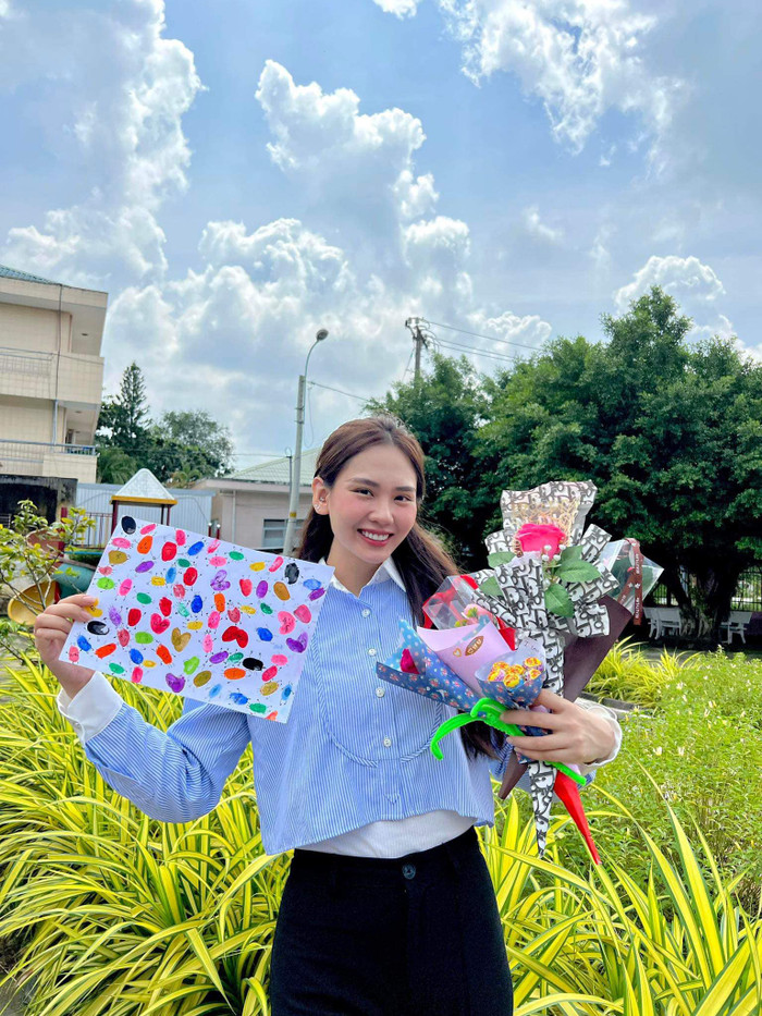 Hoa hậu Mai Phương dành nhiều thời gian để thực hiện các dự án thiện nguyện. Ảnh FBNV