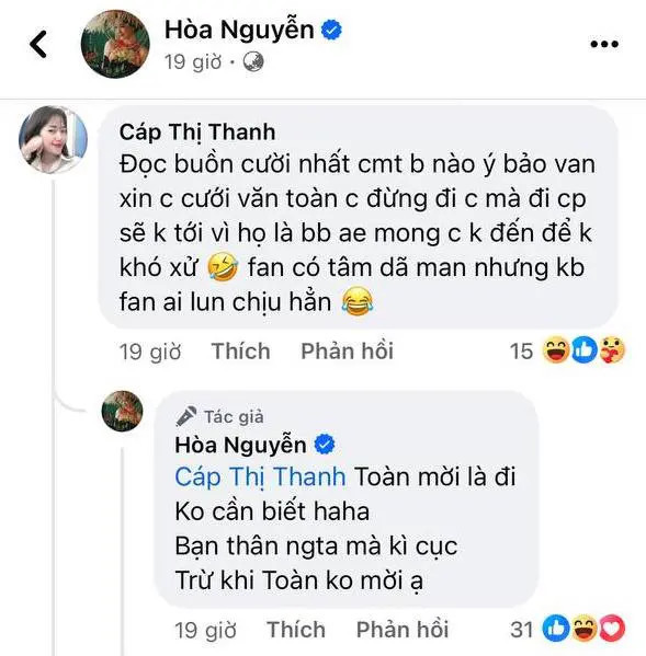 Hòa Minzy nói gì khi được 'van xin đừng đi đám cưới Văn Toàn vì Công Phượng sẽ không đến' Ảnh 2