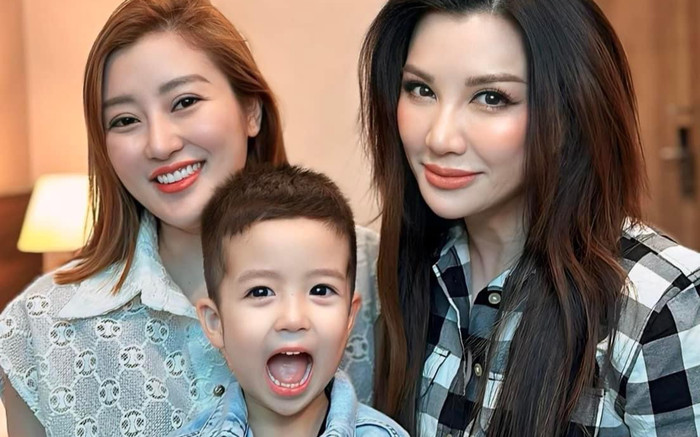 Vợ cũ, vợ mới Bằng Kiều hội ngộ, phản ứng quý tử út gây chú ý Ảnh 2