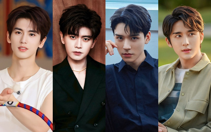 Trương Lăng Hách, Nhậm Gia Luân, Cung Tuấn, Trương Tân Thành (từ trái sang). 