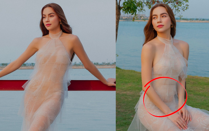 Chiếc váy 'hở bạo' khiến Hồ Ngọc Hà lộ vóc dáng khó hiểu Ảnh 2